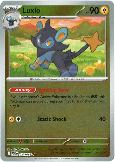 Luxio - 027/088 - Uncommon [me03-027] [Reverse Holo]