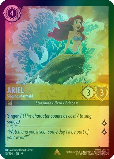 Ariel - Singing Mermaid - 15/204 [Fabled] [Holofoil]