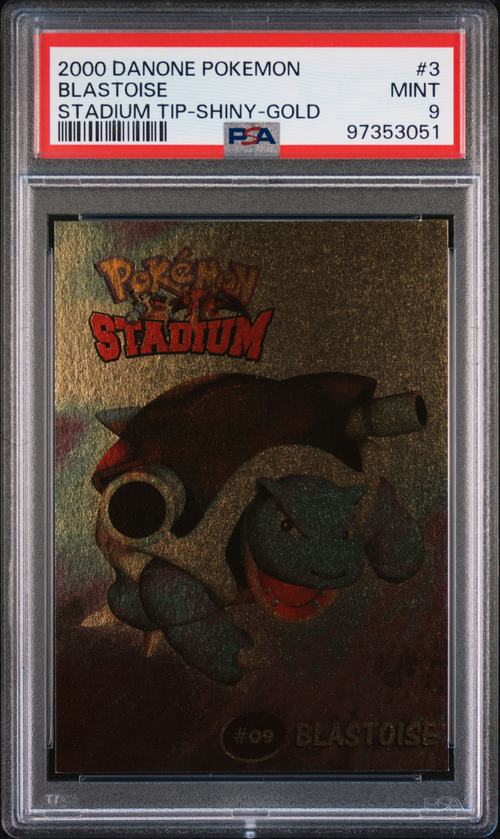 PSA 9 BLASTOISE STADIUM TIP-SHINY-GOLD