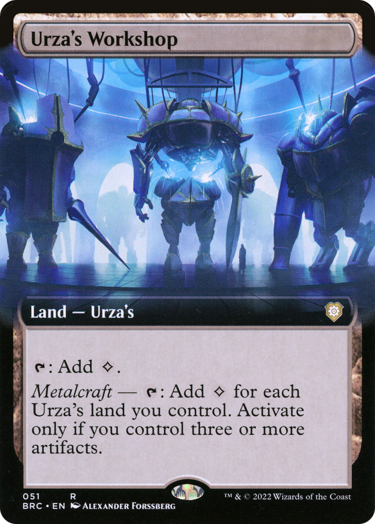 Urza's Workshop (BRC-051) - The Brothers' War Commander: (Extended Art) Foil