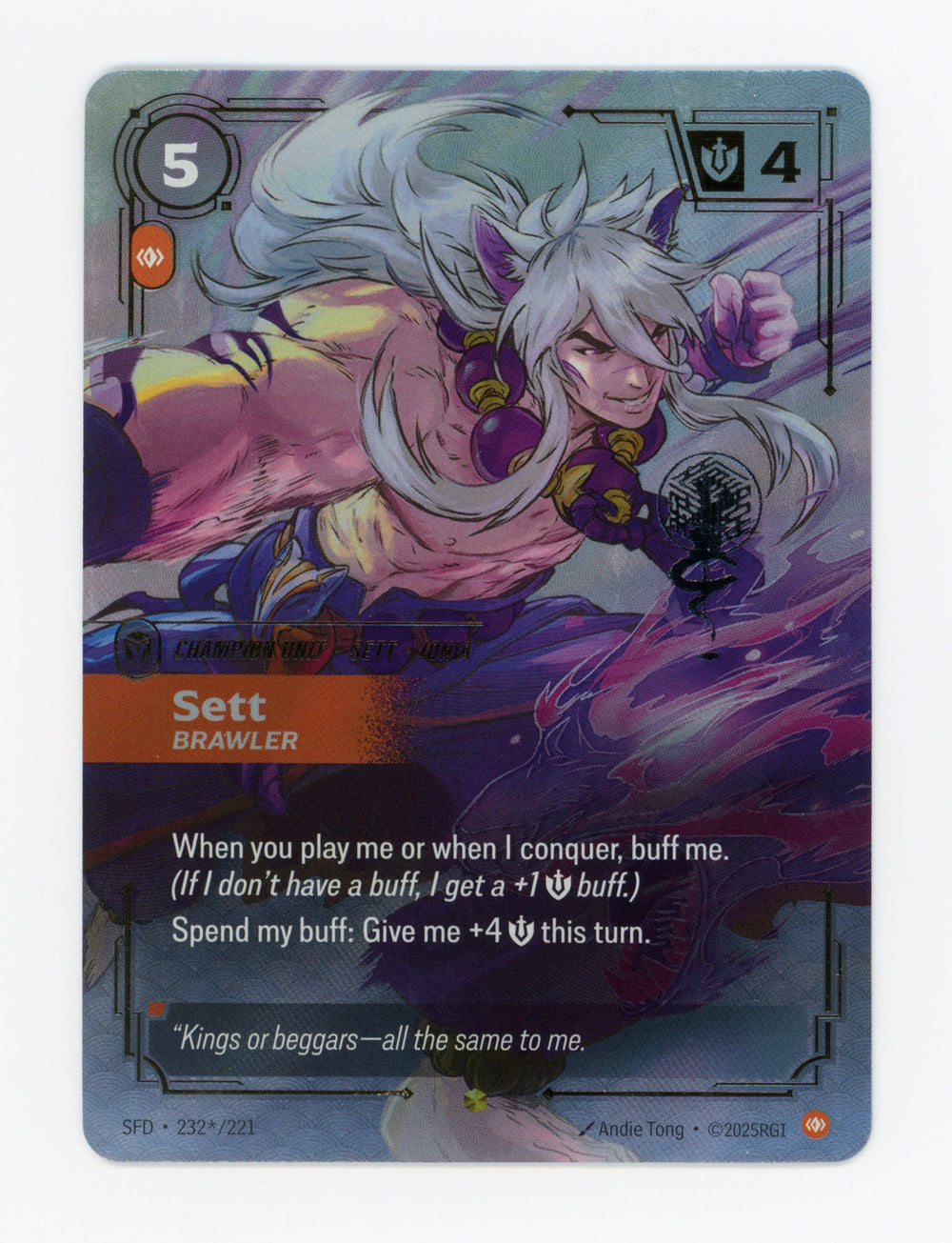 Sett - Brawler — Signature|Foil — ID 17462