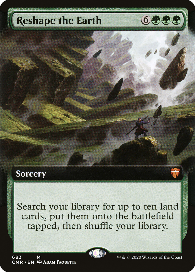 Reshape the Earth (CMR-683) - Commander Legends: (Extended Art) Foil