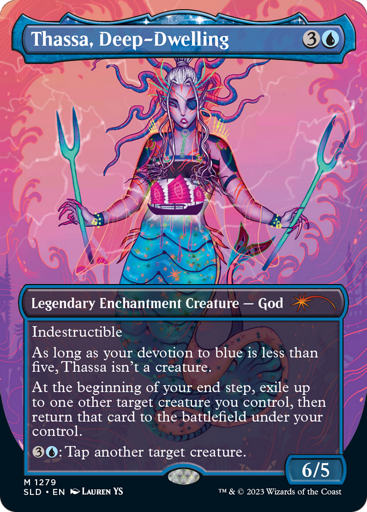 Thassa, Deep-Dwelling (SLD-1279) - Secret Lair Drop (Borderless) Foil