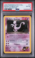 2000 Pokemon Gym Challenge Rocket's Mewtwo Holo-1st Edition PSA 6 14/132