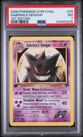 2000 Pokemon Gym Challenge Sabrina's Gengar 1st Edition PSA 7 29/132