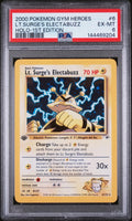 2000 Pokemon Gym Heroes LT. Surge's Electabuzz Holo-1st Edition PSA 6 6/132