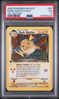 2000 Pokemon Rocket Dark Raichu Holo 1st Edition PSA 5 83/82