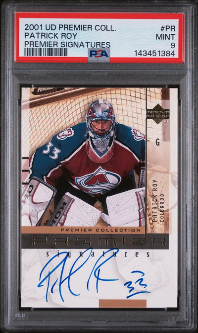 2001 Upper Deck Premier Collection Premier Signature Autograph Patrick Roy PSA 9