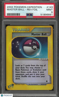 2002 Pokemon Expedition Uncommon Reverse Holofoil Master Ball 143/165 PSA 9