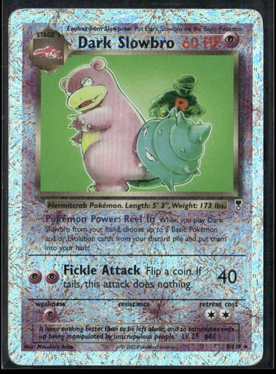 2002 Pokemon Legendary Collection Reverse Holofoil Dark Slowbro 8/110 MP