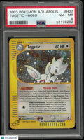 2003 Pokemon Aquapolis Togetic Holo Swirl H27/H32 PSA 8