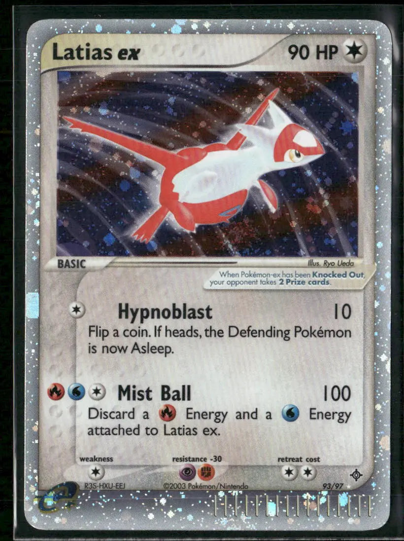 2003 Pokemon EX Dragon Ultra Rare Latias ex 93/97