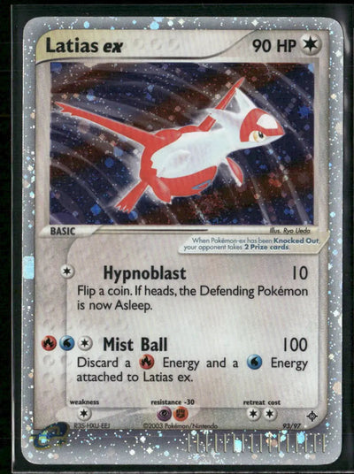 2003 Pokemon EX Dragon Ultra Rare Latias ex 93/97