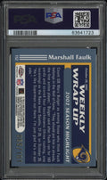 2003 Topps Chrome Marshall Faulk #152 Gold Xfractor PSA 9