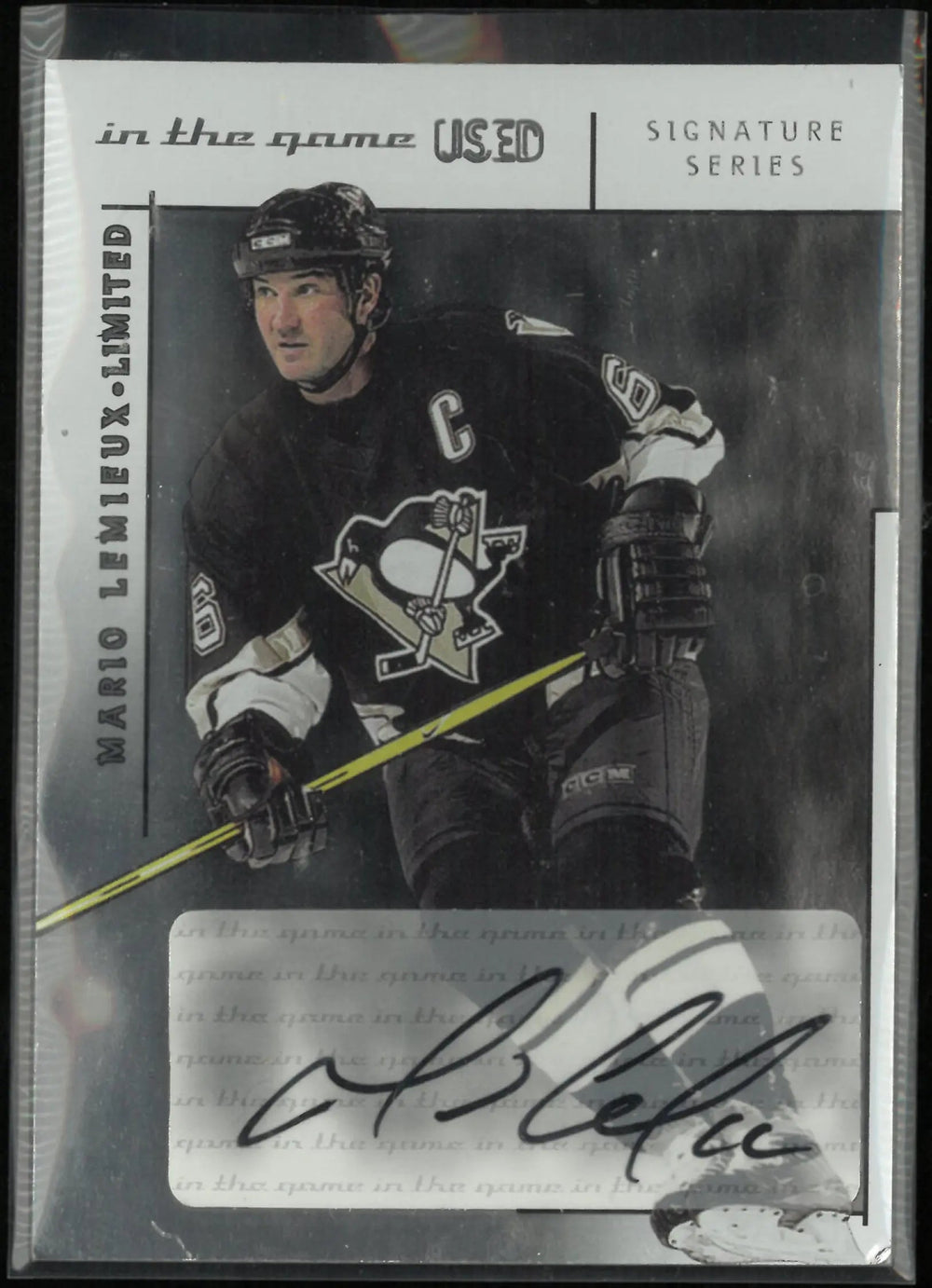2004 In The Game Signature Series Autograph Mario Lemieux Auto
