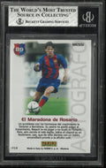 2004 Panini Mega Cracks Barca Campeon Spanish Lionel Messi RC Rookie #89 BGS 7.5