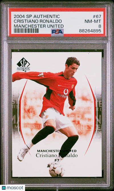 2004 Upper Deck SP Authentic Manchester United Cristiano Ronaldo PSA 8