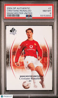 2004 Upper Deck SP Authentic Manchester United Cristiano Ronaldo #7 PSA 8