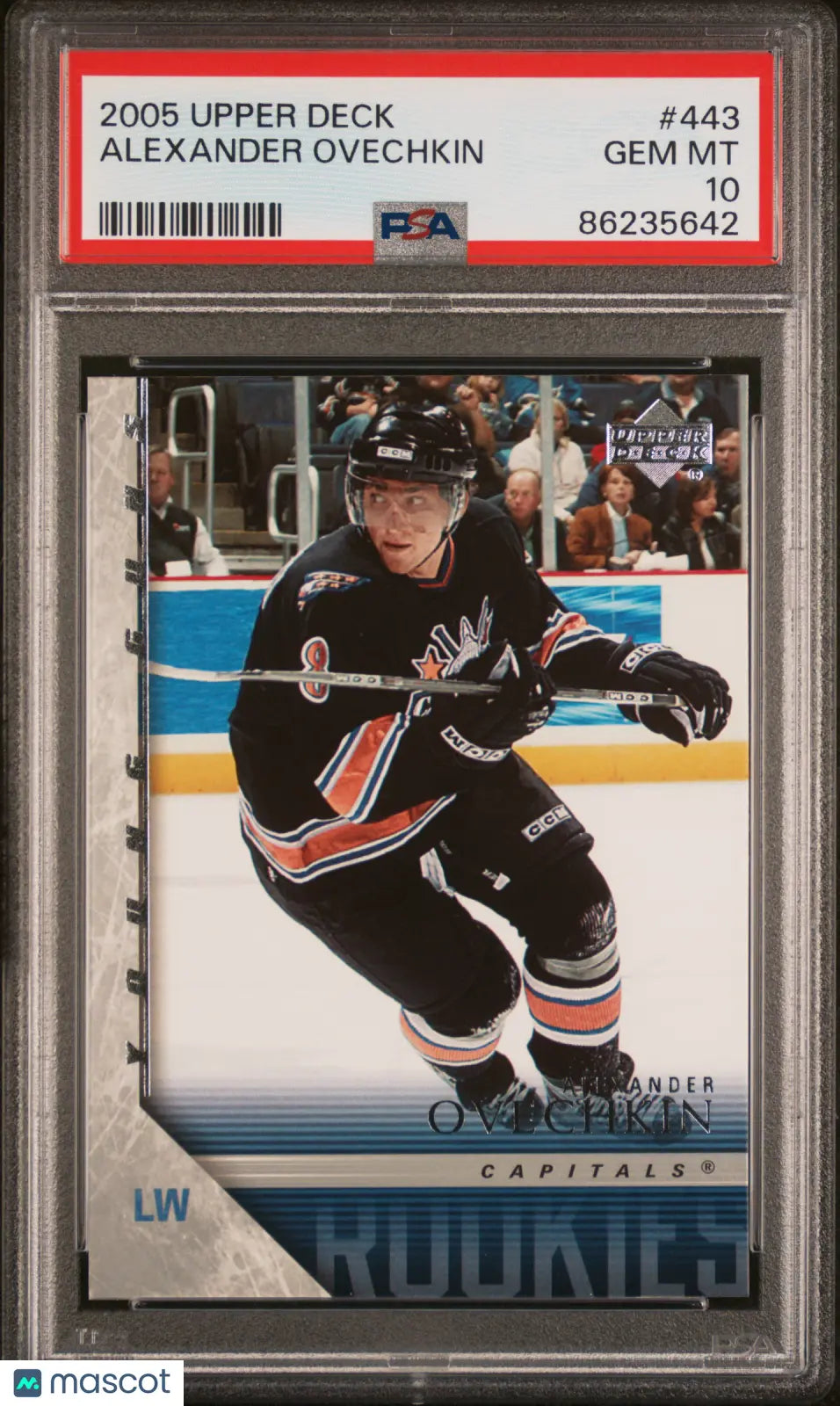 2005-06 Upper Deck Series 2 Alexander Ovechkin Young Guns RC #443 PSA 10