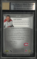 2005 Artifacts Auto Facts Silver Gump Worsley Autograph /50 BGS 9 Auto 10