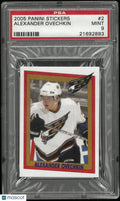 2005-06 Panini Stickers Alexander Ovechkin RC Rookie PSA 9
