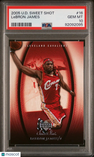 2005 Upper Deck Sweet Shot LeBron James #16 PSA 10