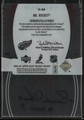 2006-07 Uper Deck Trilogy Ice Scripts Autograph Gordie Howe "Mr Hockey" Auto