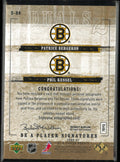 2006-07 Upper Deck Be A Player Signatures Dual Patrice Bergeron/Phil Kessel Auto