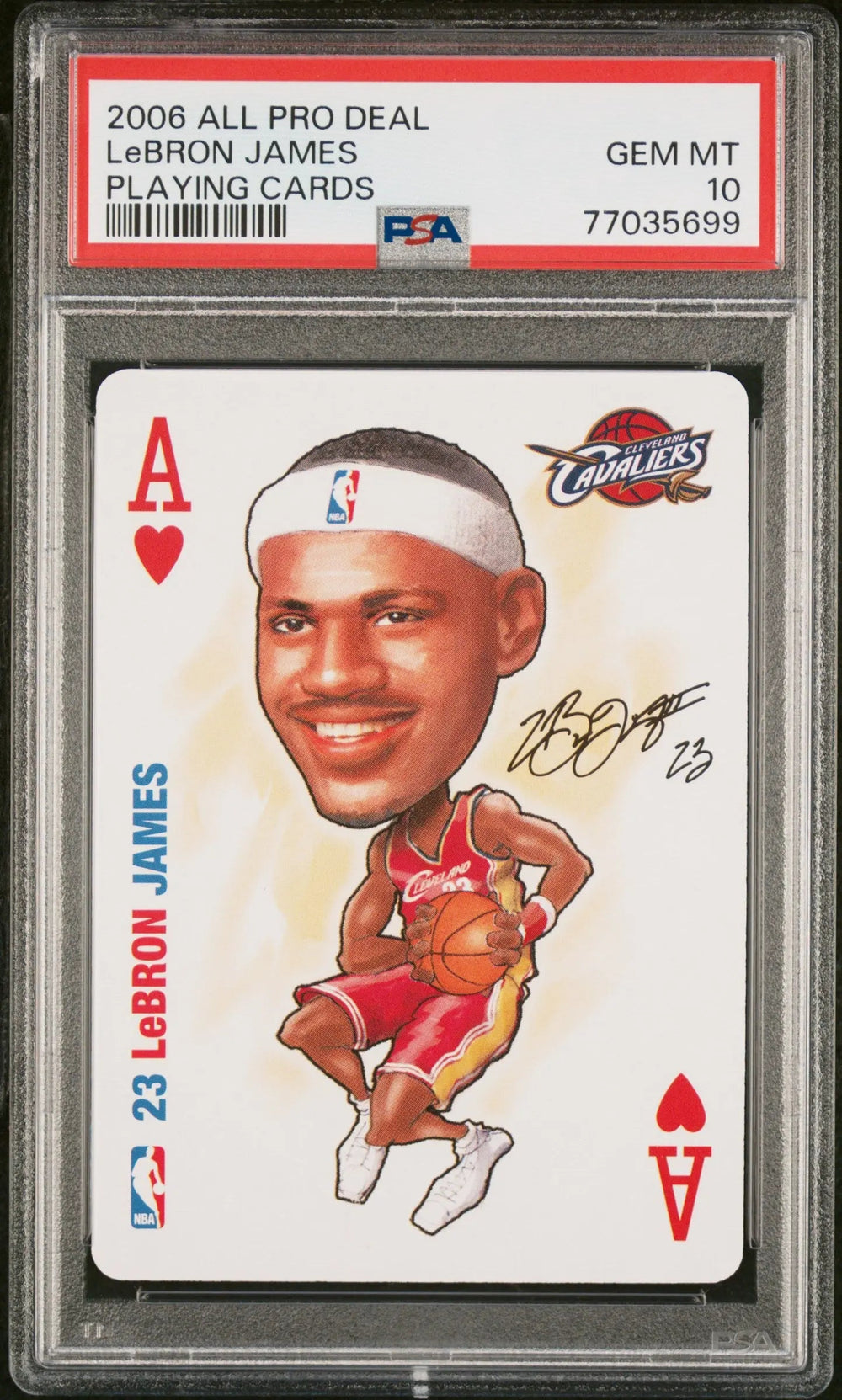 2006 All Pro Deal Playing Cards LeBron James PSA 10 CAVS