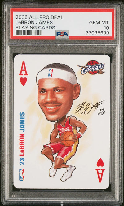 2006 All Pro Deal Playing Cards LeBron James PSA 10 CAVS