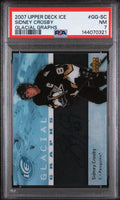 2007 Upper Deck Ice Glacial Graphs Auto Sidney Crosby PSA 7