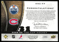 2008-09 Upper Deck The Cup Dual Honorable Numbers Patch Auto Grant Fuhr Carey Price /31