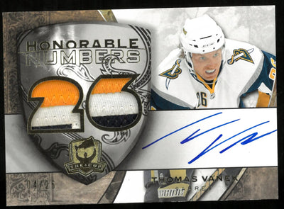 2008-09 Upper Deck The Cup Patch Auto Thomas Vanek /26