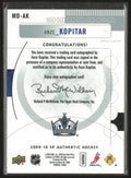 2009-10 Upper Deck SP Auth Marks of Distinction Autograph Anze Kopitar Auto /25