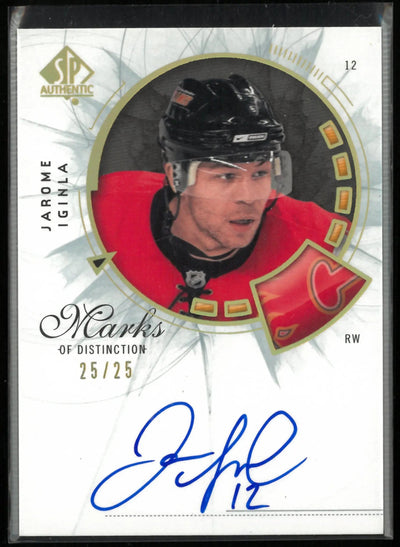 2009-10 Upper Deck SP Authentic Marks of Distinction Jarome Iginla Auto /25