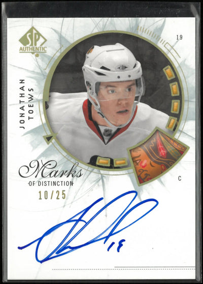 2009-10 Upper Deck SP Authentic Marks of Distinction Jonathan Toews Autograph/25