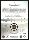 2009-10 Upper Deck The Cup Rookie Patch Auto Brad Marchand /249