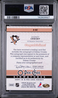 2009 O-Pee-Chee Signatures Autograph Sidney Crosby Auto PSA 8