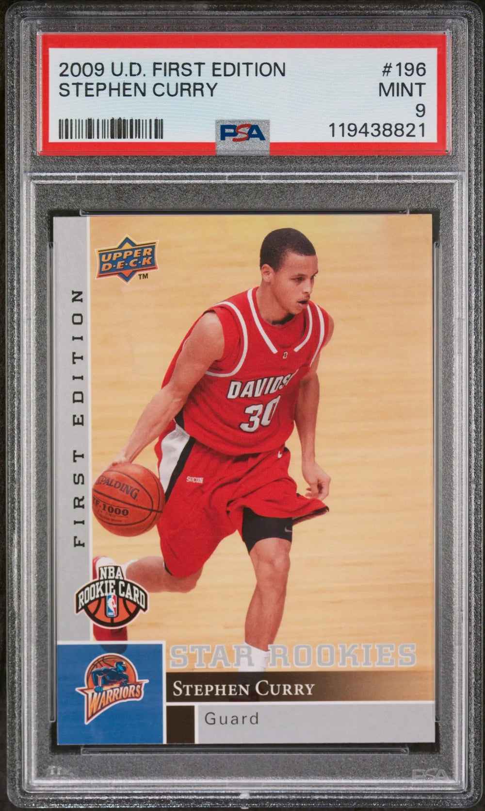 2009 Upper Deck Basketball First Edition Stephen Curry RC Rookie PSA 9