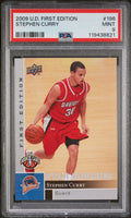 2009 Upper Deck Basketball First Edition Stephen Curry RC Rookie PSA 9