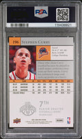 2009 Upper Deck Basketball First Edition Stephen Curry RC Rookie PSA 9