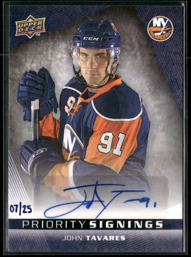 2009 Upper Deck Canadian Fall Expo Rookie Priority Signings John Tavares /25