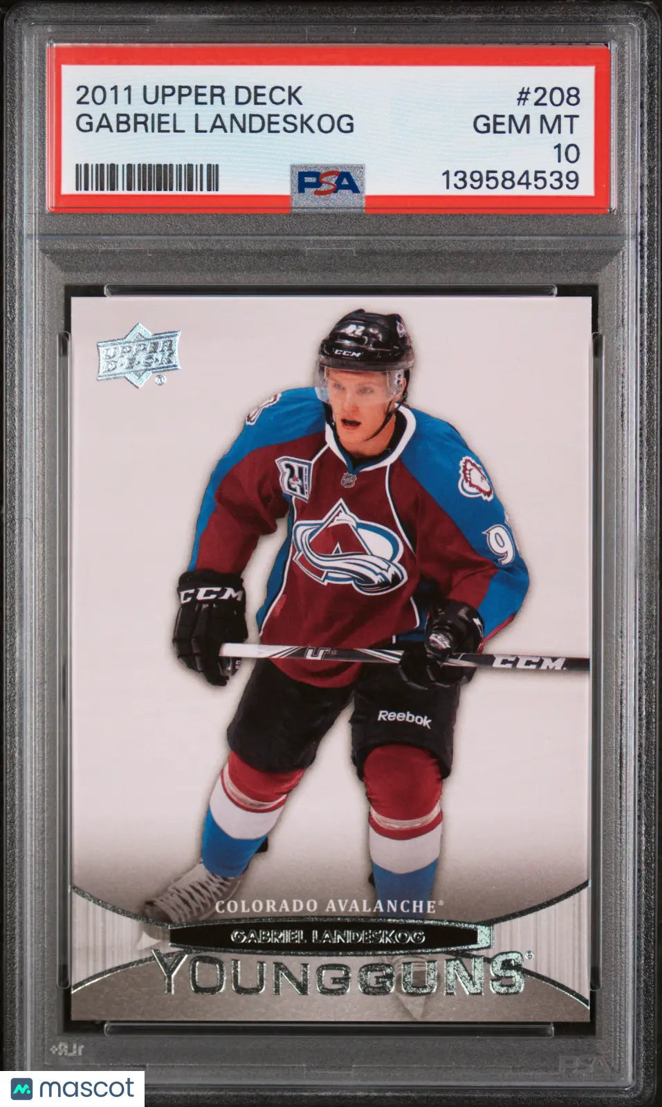 2011-12eUpper Deck Series One Gabriel Landeskog Young Guns RC Rookie PSA 10