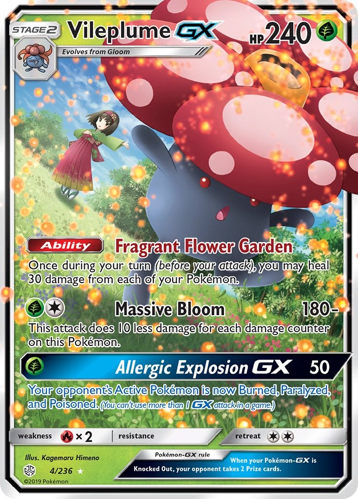 Vileplume GX - 4/236 - (SM - Cosmic Eclipse)