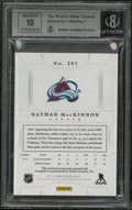 2013-14 Panini Dominion Gold Nathan MacKinnon RC Jersey Patch Auto BGS 9 /25