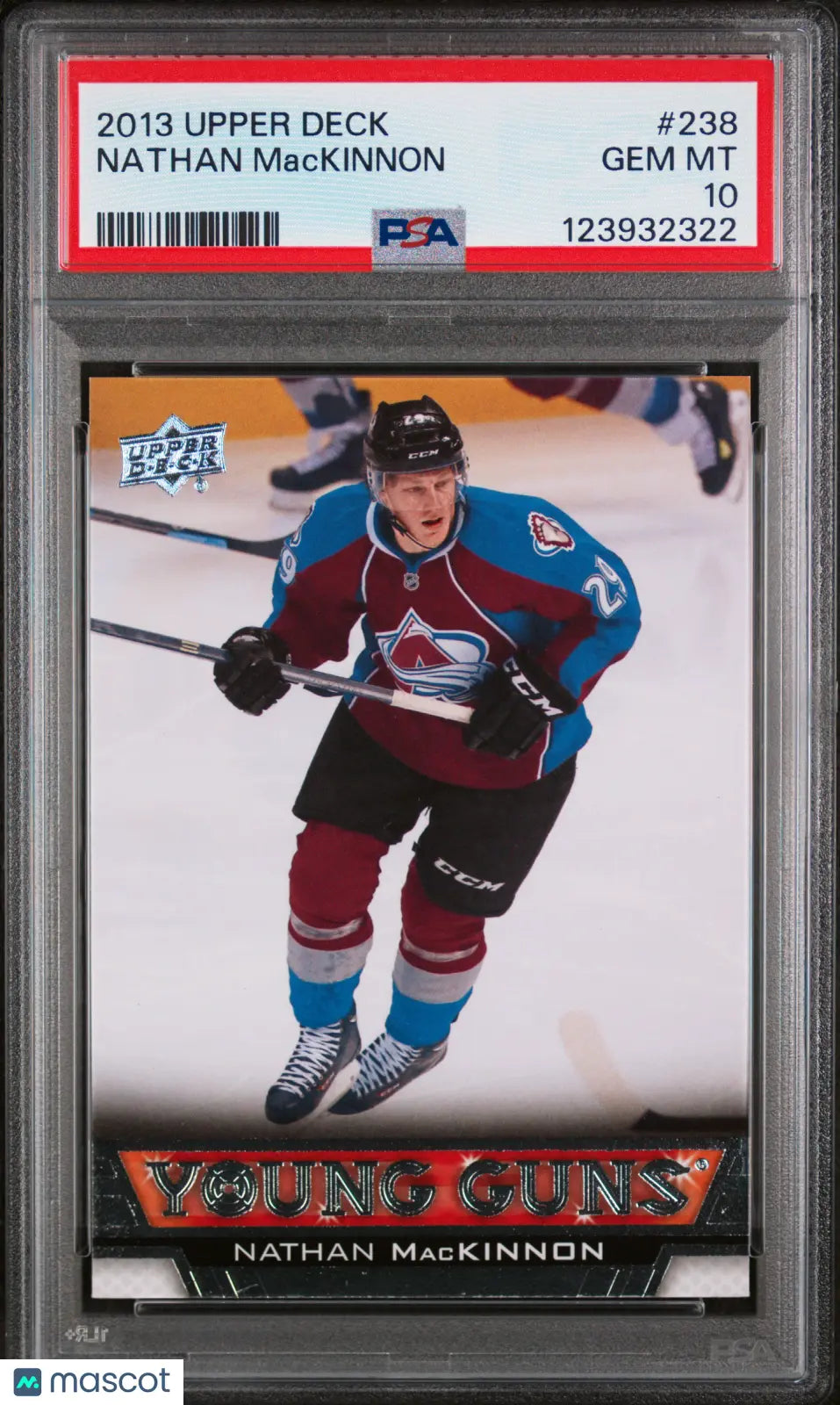 2013-14 Upper Deck Series One Nathan MacKinnon Young Guns RC PSA 10