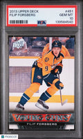 2013-14 Upper Deck Series Two Filip Forsberg Young Guns RC Rookie #451 PSA 10