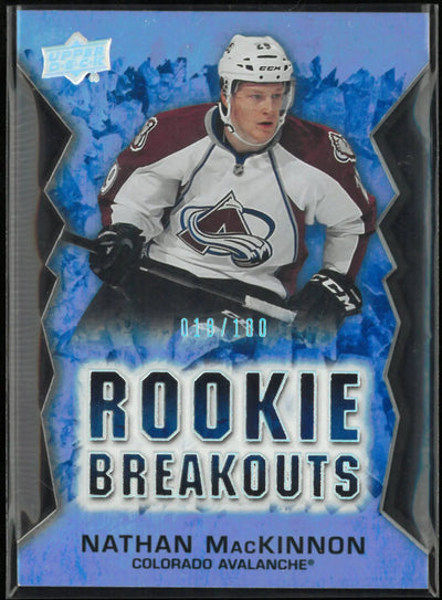 2013-14 Upper Deck Series Two Rookie Breakouts Nathan MacKinnon RC /100