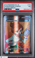 2013 Pokemon Black & White Plasma Freeze Professor Juniper Fa PSA 7 116/116