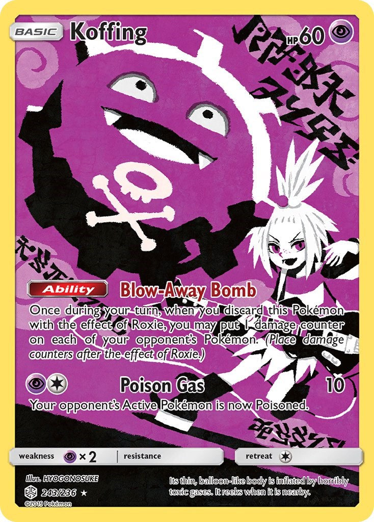Koffing (Secret) - 243/236 - (SM - Cosmic Eclipse)